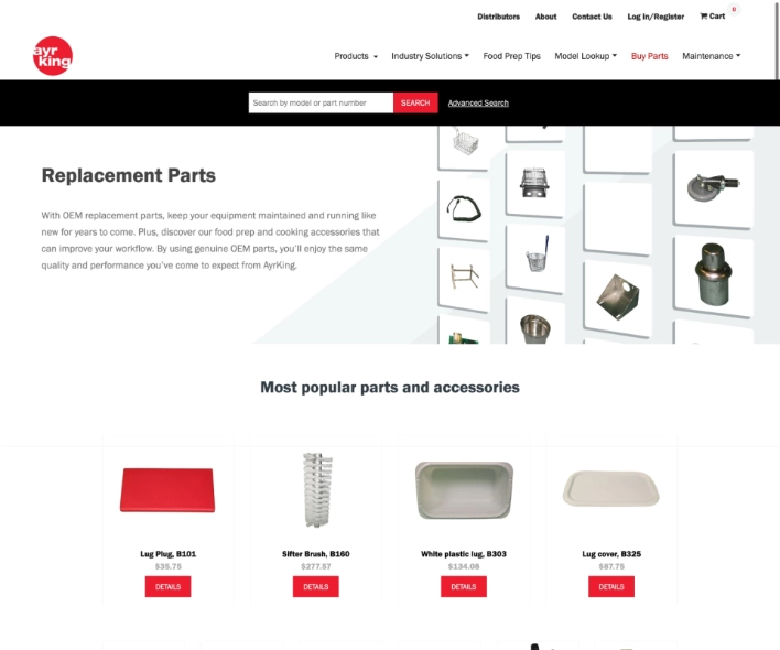 AyrKing Parts Portal